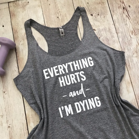 Next Level Apparel Tops - Gym Workout Triblend Racerback Tank Top Shirt